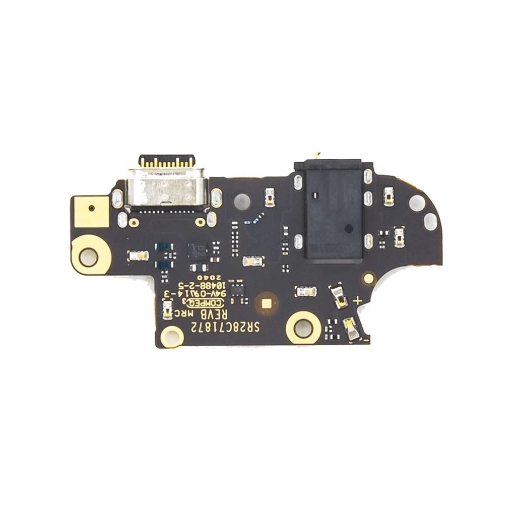 Motorola Moto G 5G Plus készülékhez töltőcsatlakozóval ellátott alaplap (Service Pack)