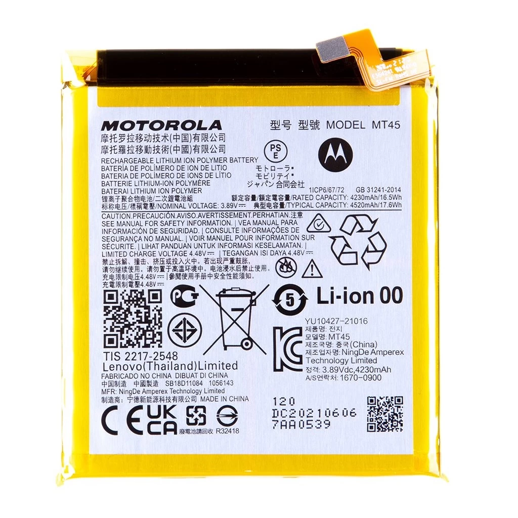 MT45 Motorola akkumulátor 4520mAh Li-Ion (Service Pack)
