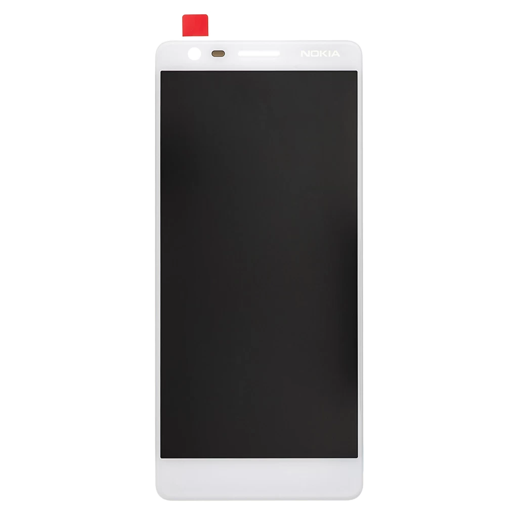 Nokia 3.1 készülékhez érintőegység + LCD kijelző fehér (Service Pack)