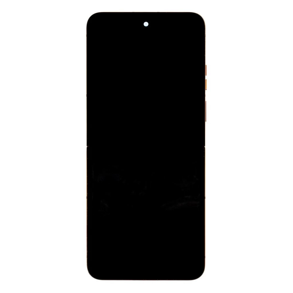 Motorola RAZR 50 Ultra LCD kijelző + érintő egység + elülső tok Peach Fuzz (Service Pack)