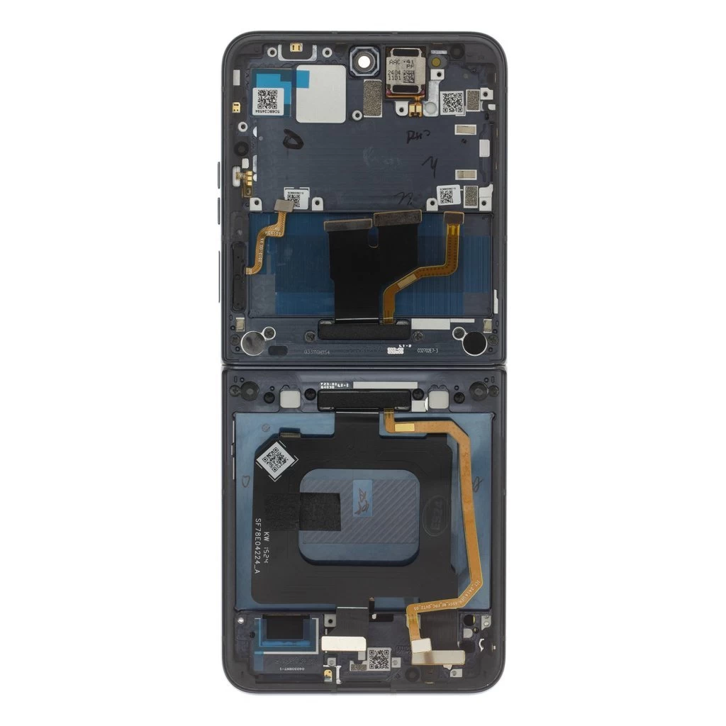 Motorola RAZR 50 Ultra LCD kijelző + érintő egység + elülső tok éjkék (Service Pack)