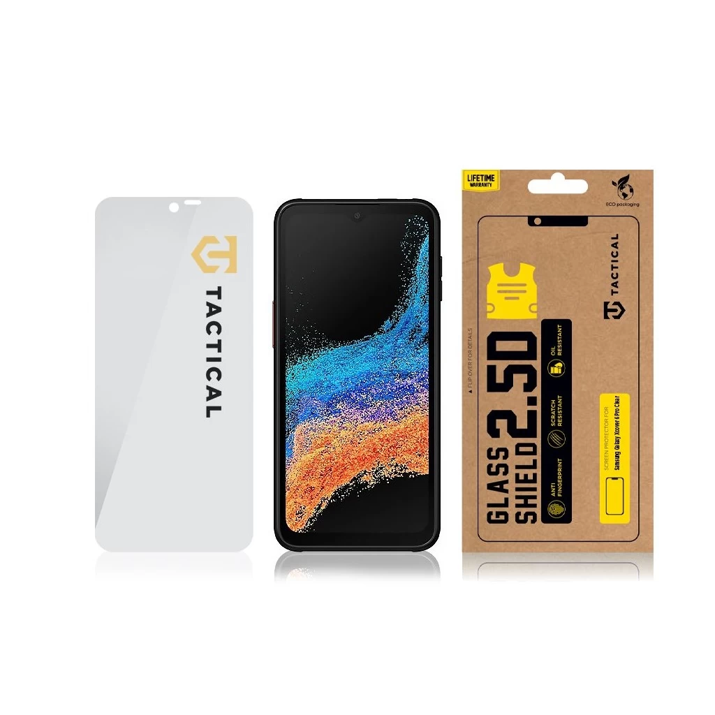 Tactical Glass Shield 2.5D Samsung Galaxy Xcover 6 Pro készülékhez színtelen