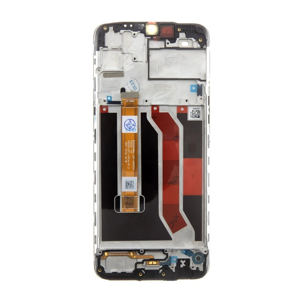 LCD kijelző + érintő panel + elülső tok Realme C3 készülékhez