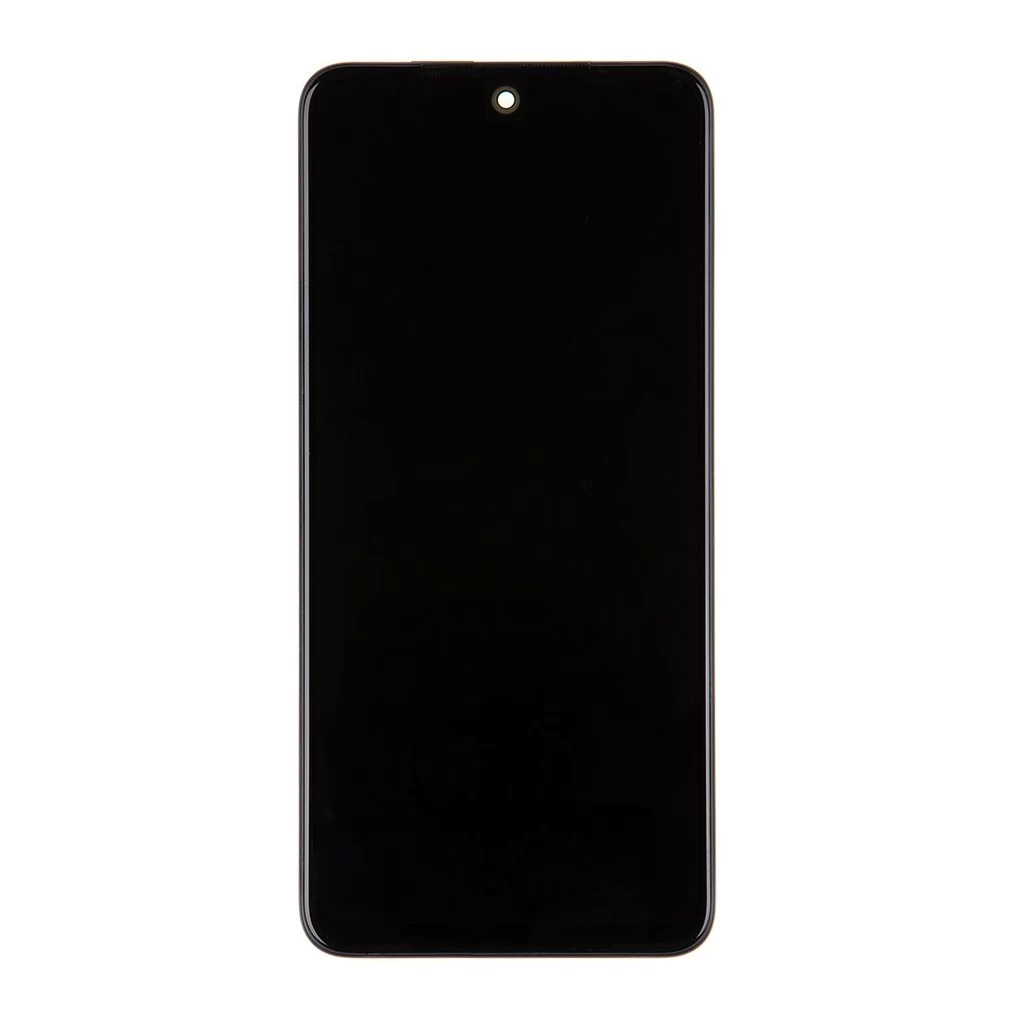 LCD kijelző + érintő egység + előlapi tok Service Pack Xiaomi Redmi Note 10S készülékhez fekete