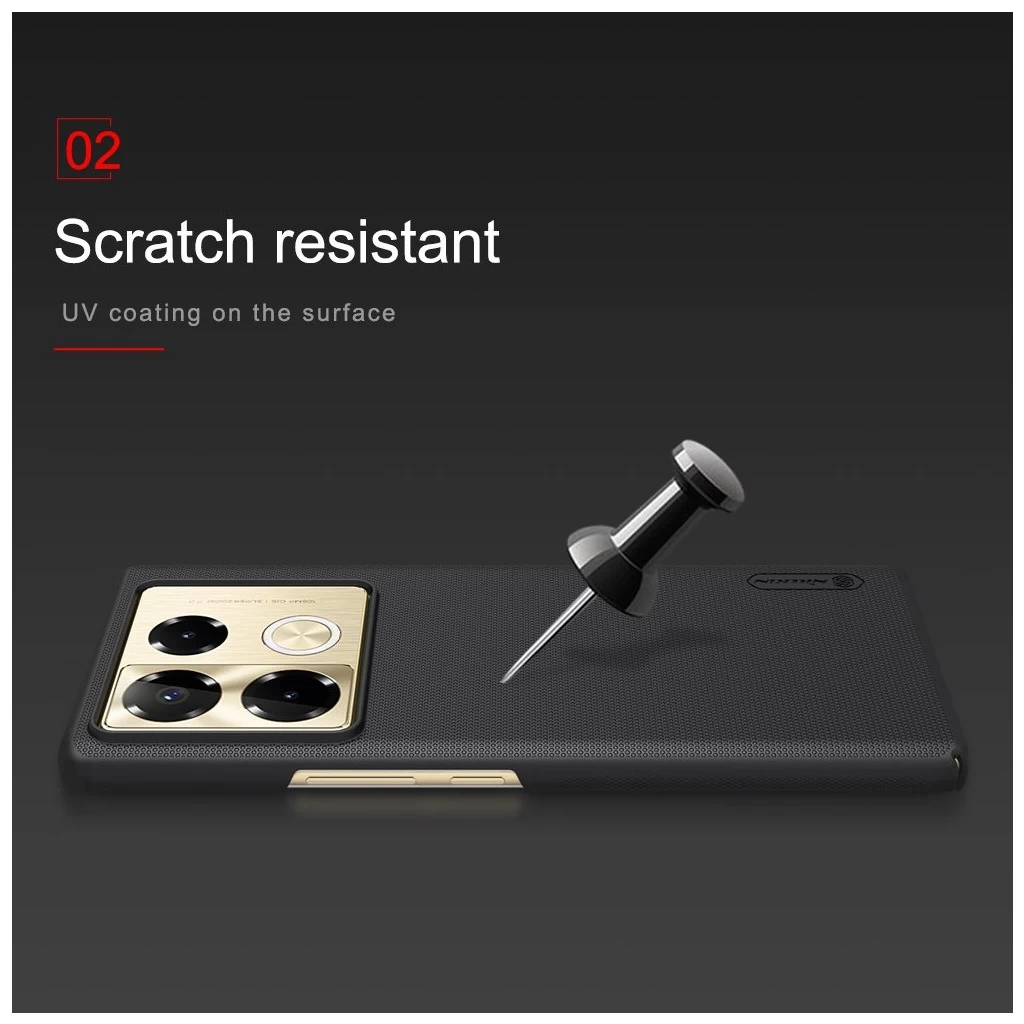 Nillkin Super Frosted hátlaptok for Infinix Note 40 Pro+ 5G készülékhez fekete