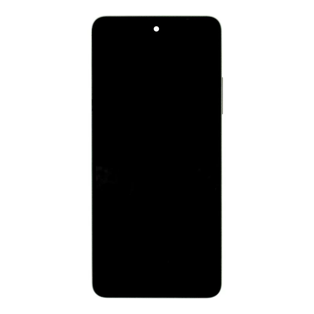 LCD kijelző + érintő egység + elülső tok a Realme C67 4G készülékhez fekete