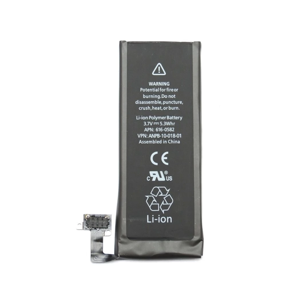 Akkumulátor iPhone 4S készülékhez 1430mAh Li-Ion Polymer – csomagolás nélküli gyári