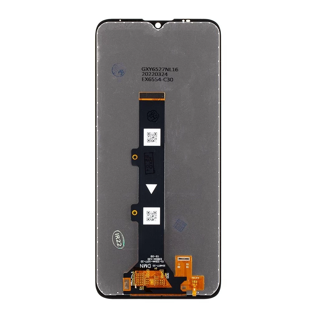Motorola E20 készülékhez LCD kijelző + érintő egység fekete