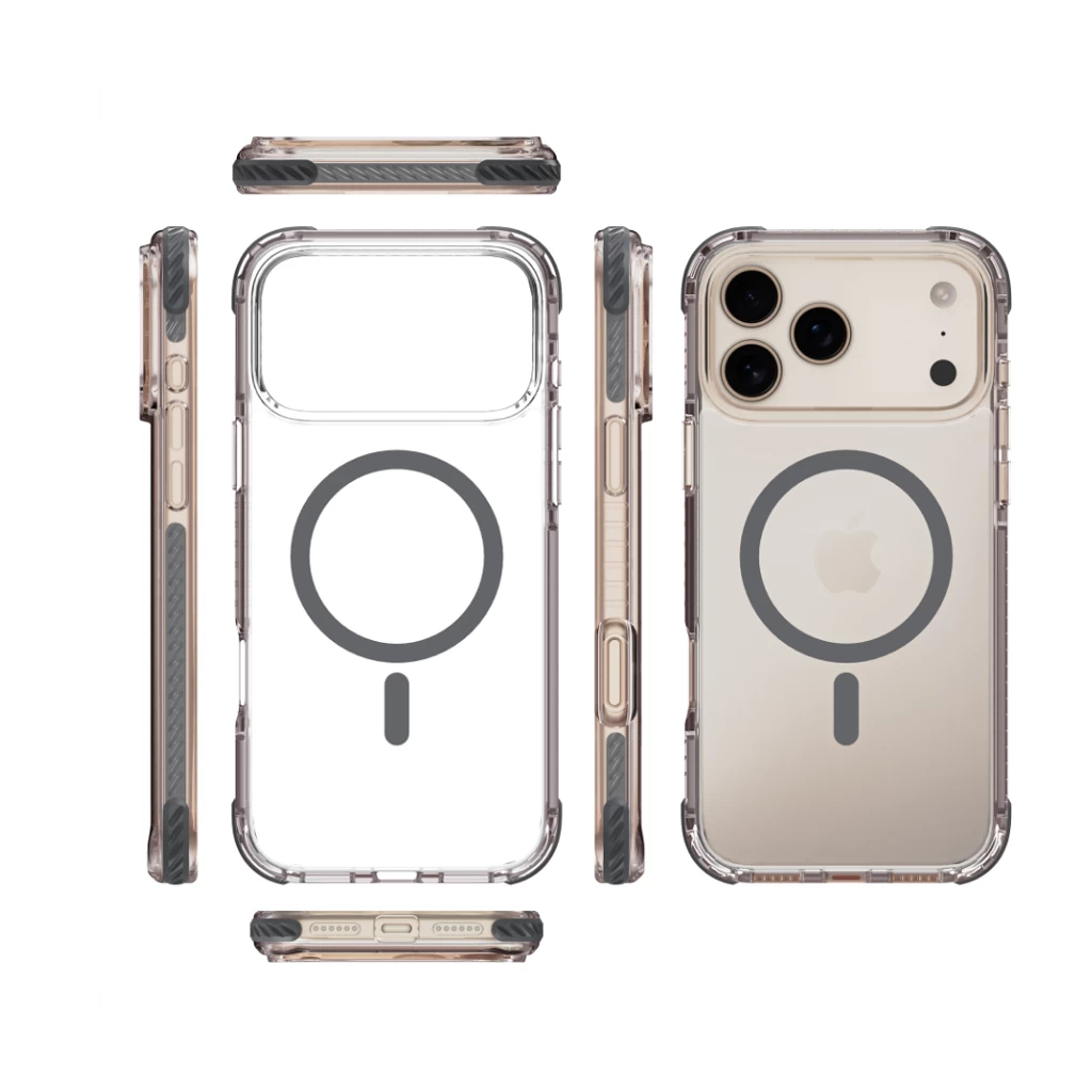 XPRO™ Hybrid Armor MagSafe szilikon tok Apple iPhone 15 Pro Max készülékhez SZÜRKE – Eco csomagolással