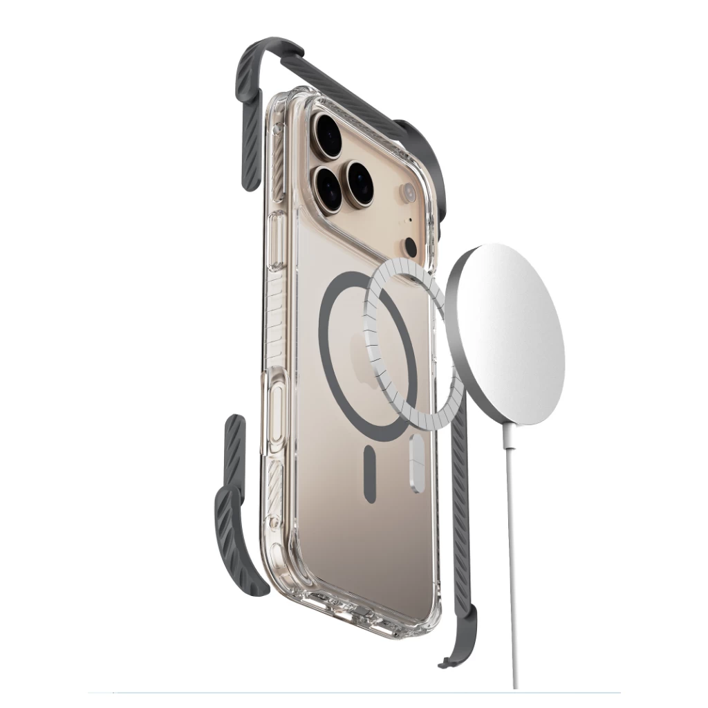 XPRO™ Hybrid Armor MagSafe szilikon tok Apple iPhone 15 Pro Max készülékhez SZÜRKE – Eco csomagolással