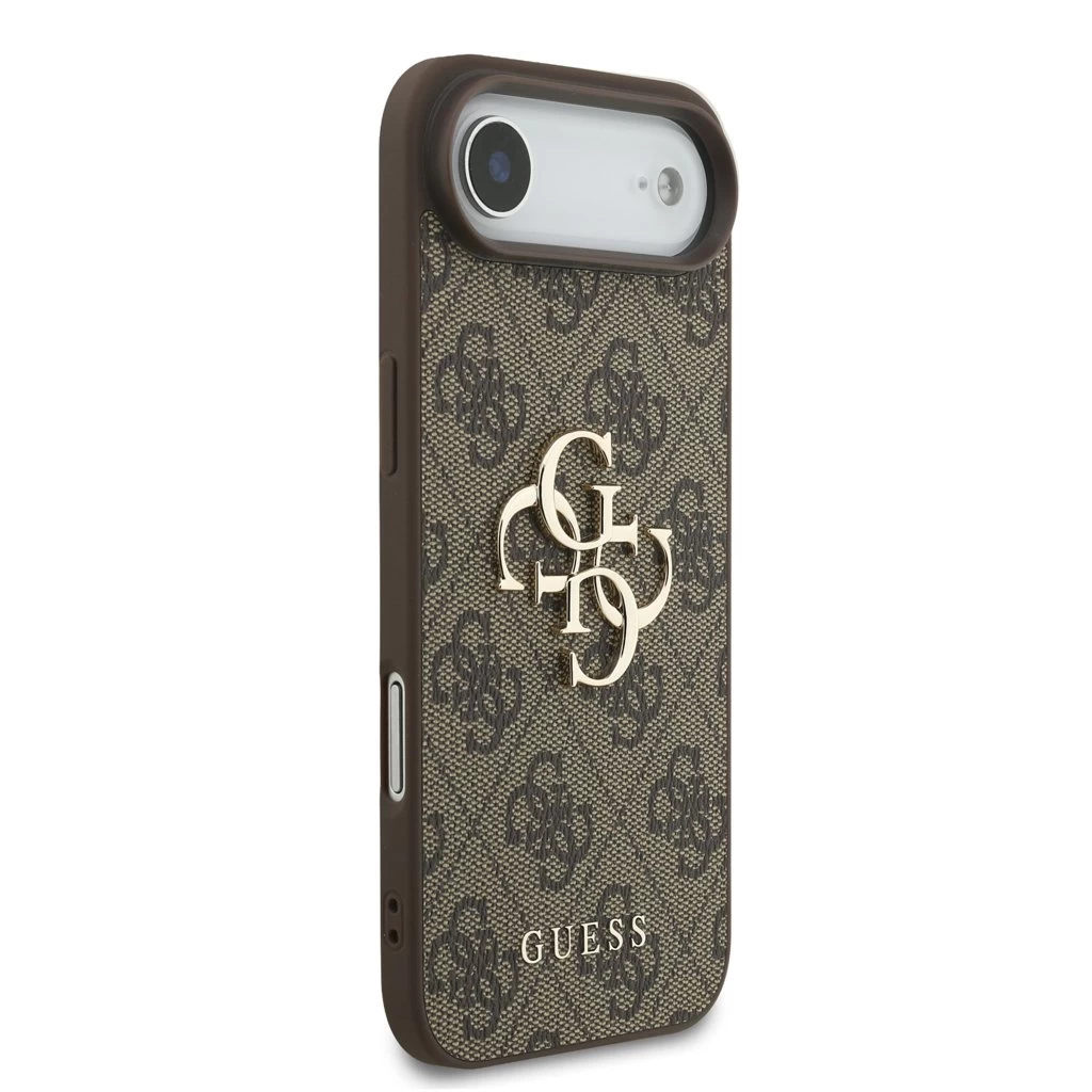 Guess PU 4G Metal Logo Strap tok iPhone 17 Air készülékhez barna