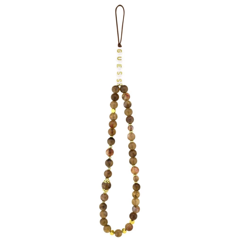 Guess PU 4G Metal Logo Strap tok iPhone 17 Air készülékhez barna