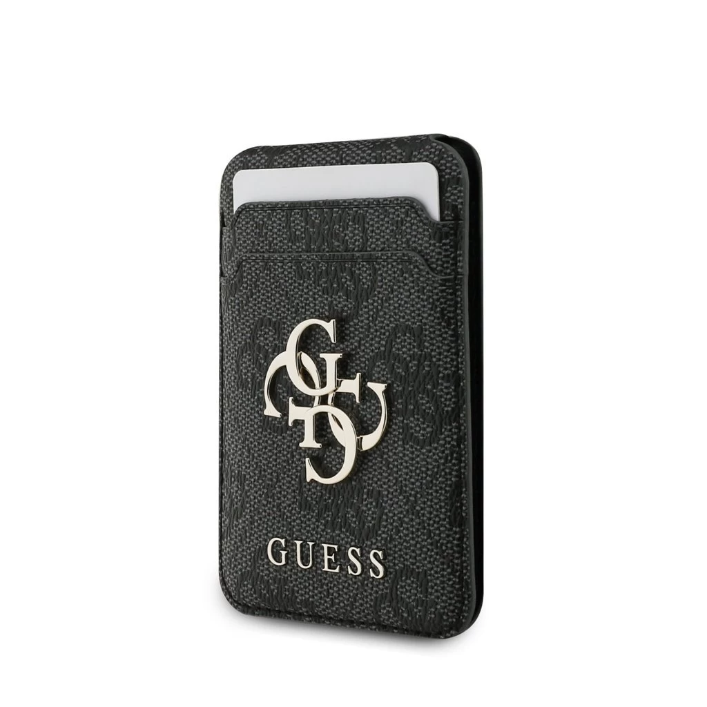 Guess 4G Metal Logo MagSafe Cardslot állvány fekete
