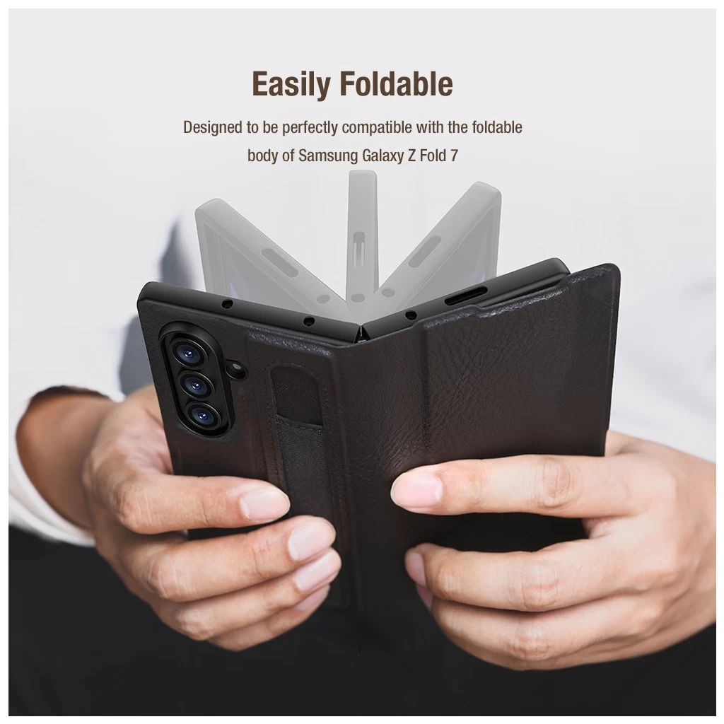 Nillkin Aoge tok Samsung Galaxy Z Fold 7 készülékhez barna