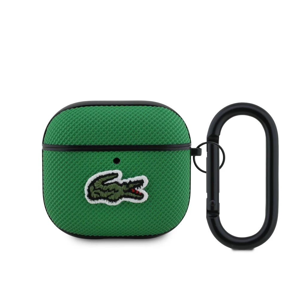 Lacoste Petit Pique Croc Logo Patch tok AirPods 4 készülékhez zöld