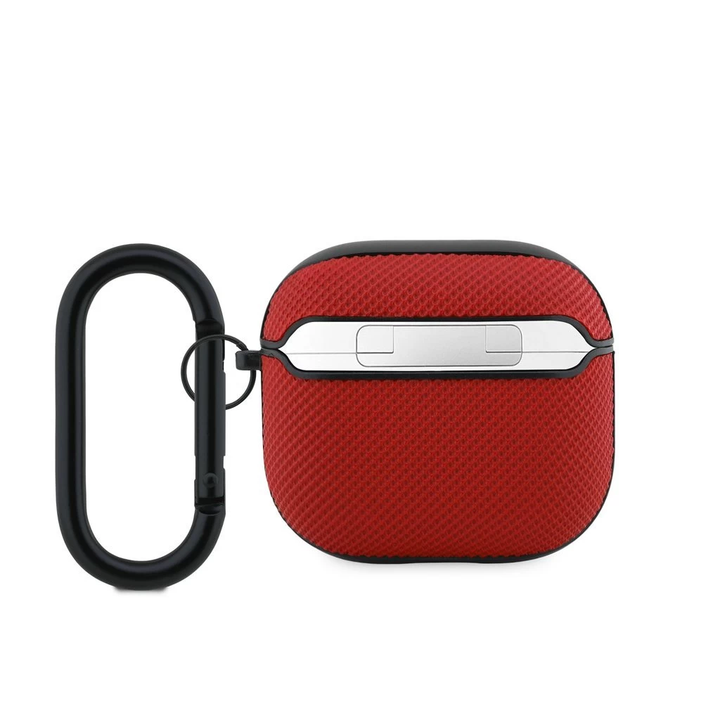 Lacoste Petit Pique Croc Logo Patch tok AirPods 4 készülékhez piros