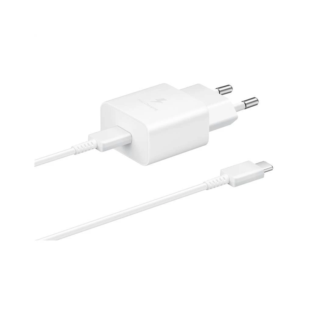 EP-T1510XWE Samsung USB-C 15W utazó töltő + USB-C adatkábel fehér (sérült csomagolás)