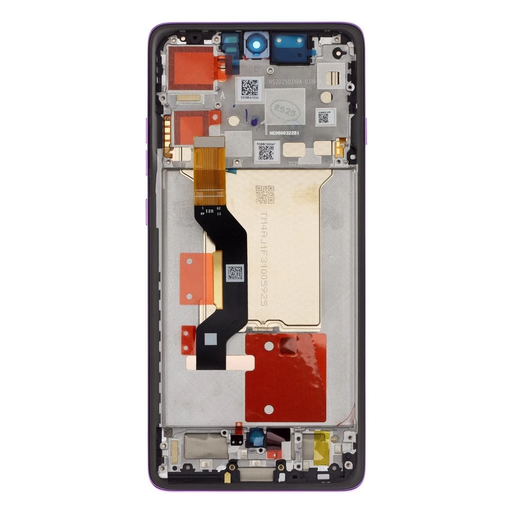 Motorola Edge 60 Pro készülékhez LCD kijelző + érintőpanel + elülső tok Sparkling Grape (Service Pack)