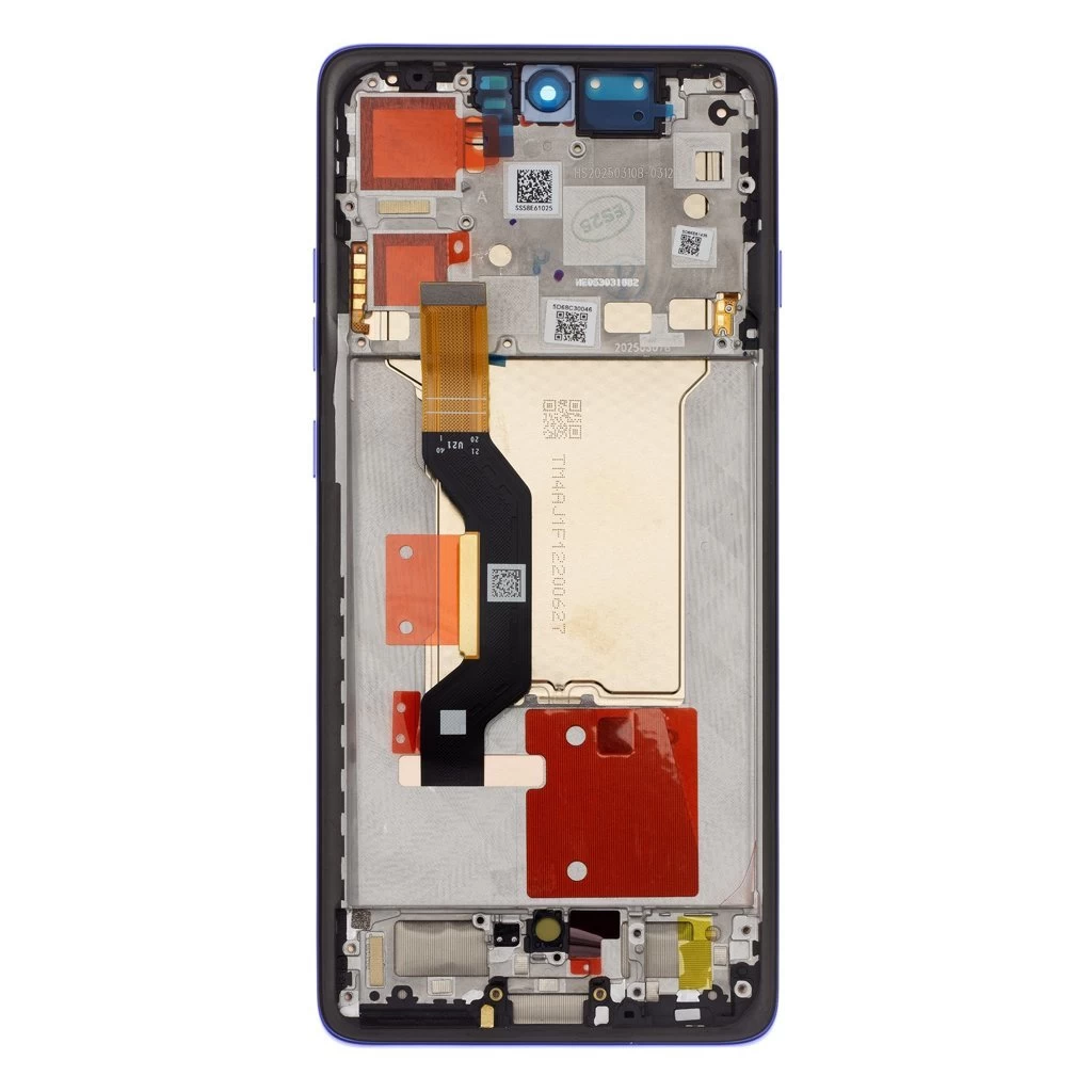 Motorola Edge 60 Pro LCD kijelző, érintő panel és elülső tok készülékhez, kék (Service Pack)