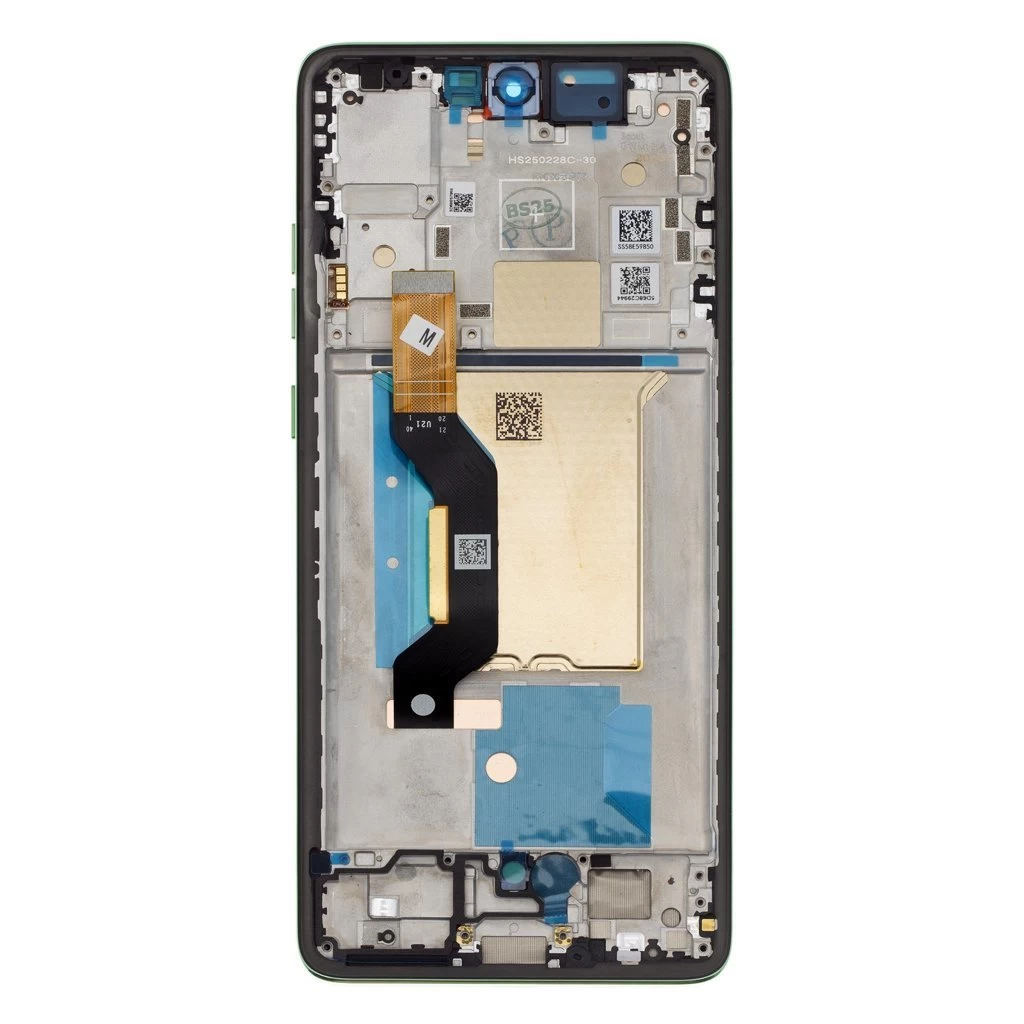 Motorola Edge 60 készülékhez LCD kijelző + érintőpanel + elülső tok Shamrock (Service Pack)