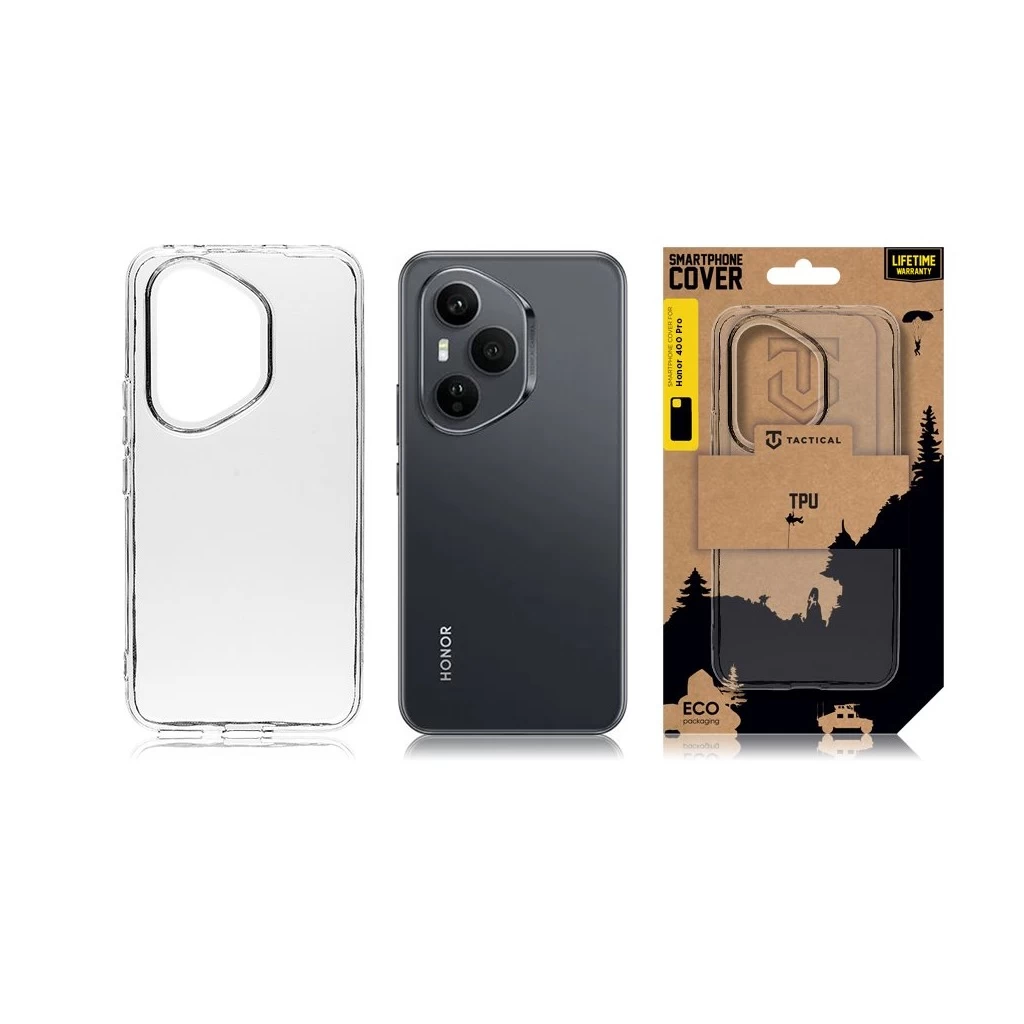 Tactical TPU tok – Kryt pro, Honor 400 Pro készülékhez, átlátszó