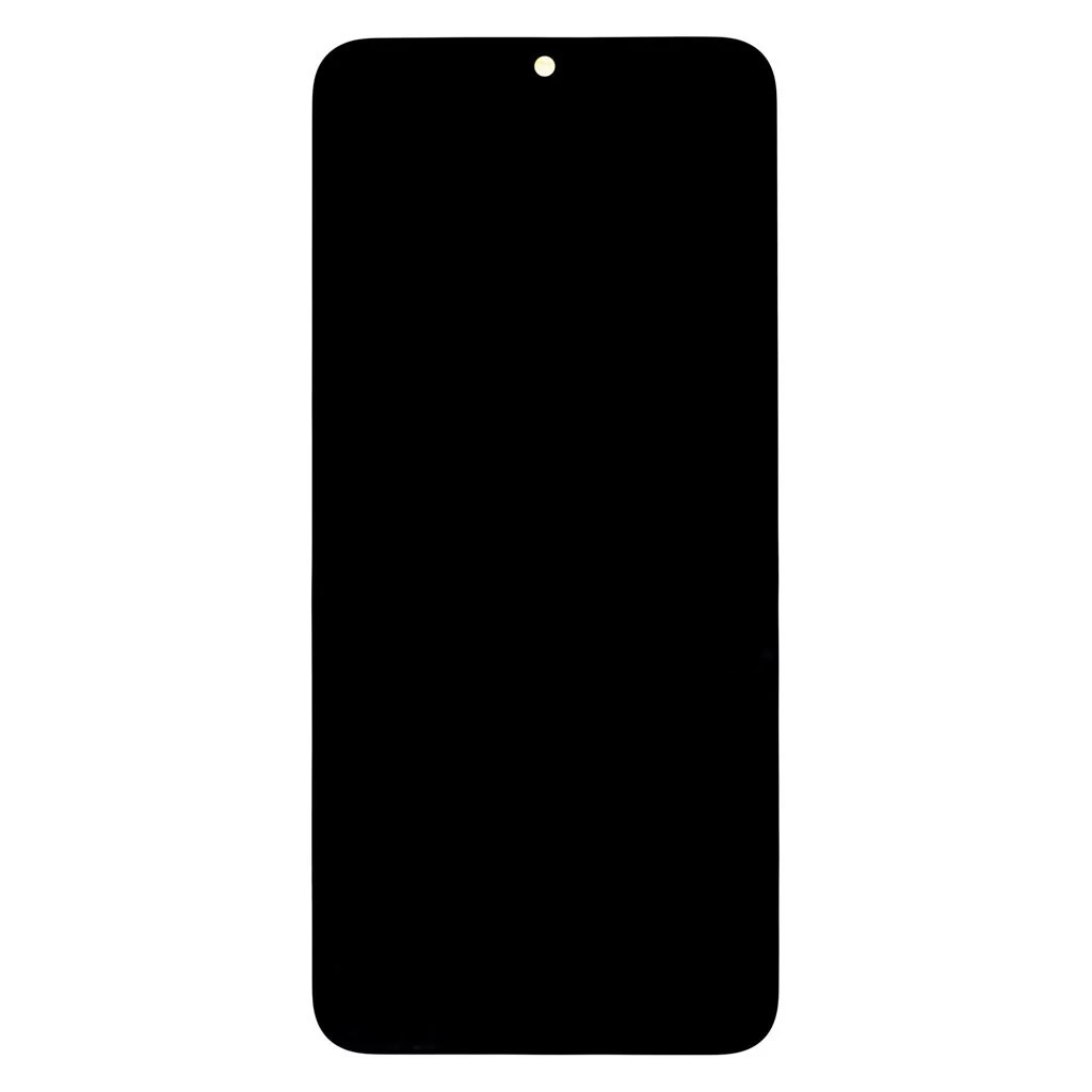 LCD kijelző + Érintő + Elülső üveg + Töltőlap Samsung A057 Galaxy A05s készülékhez fekete (Service Pack)