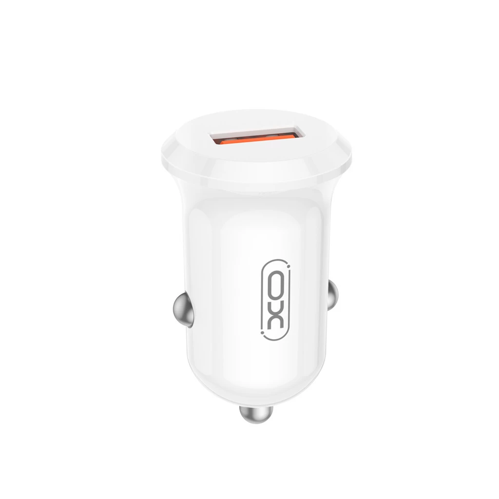 XO CC68 autós töltő USB-A 18W	fehér