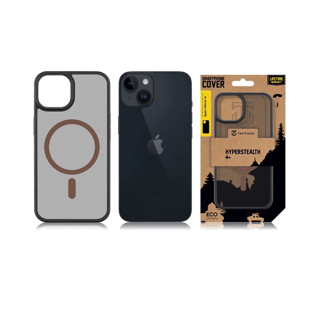Tactical MagForce Hyperstealth 2.0 tok iPhone 14 készülékhez Moucha Moose fekete