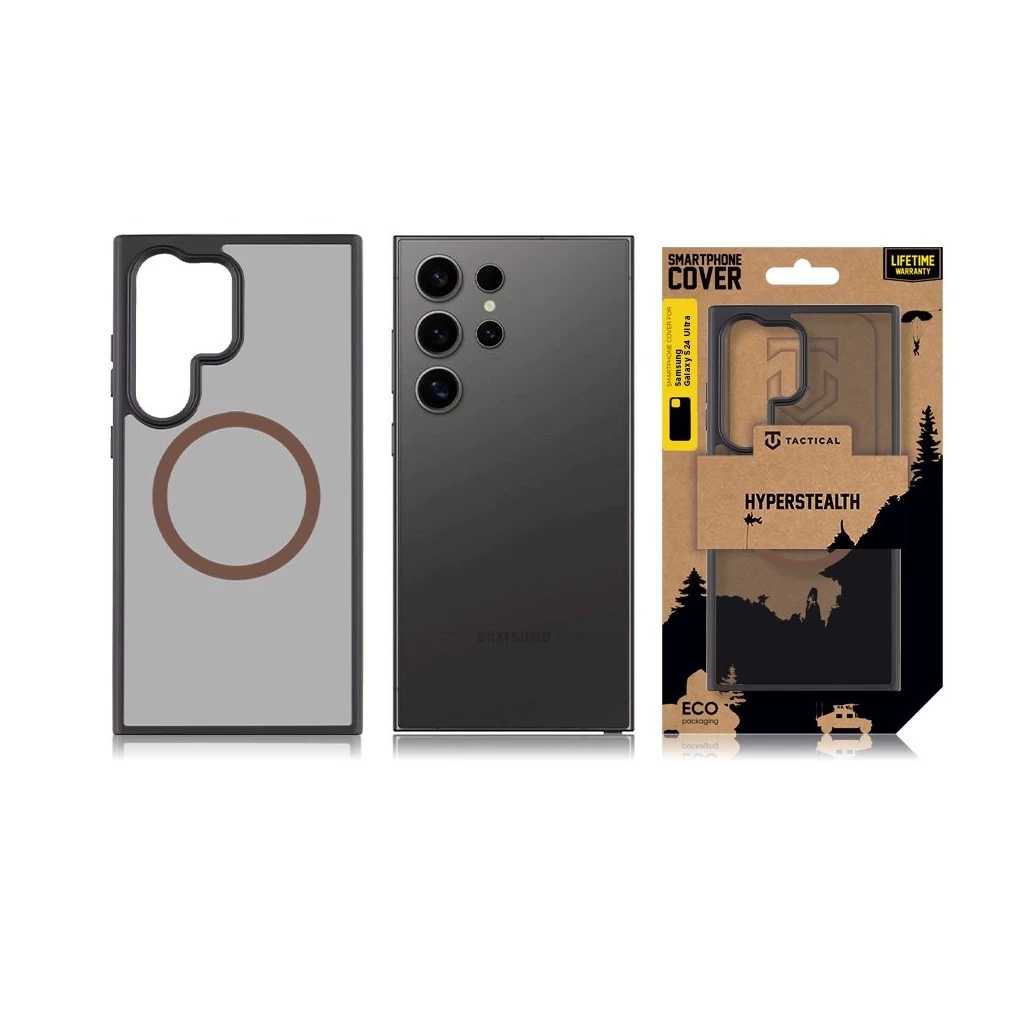 Tactical MagForce Hyperstealth 2.0 tok Samsung Galaxy S24 Ultra készülékhez Moucha Moose fekete