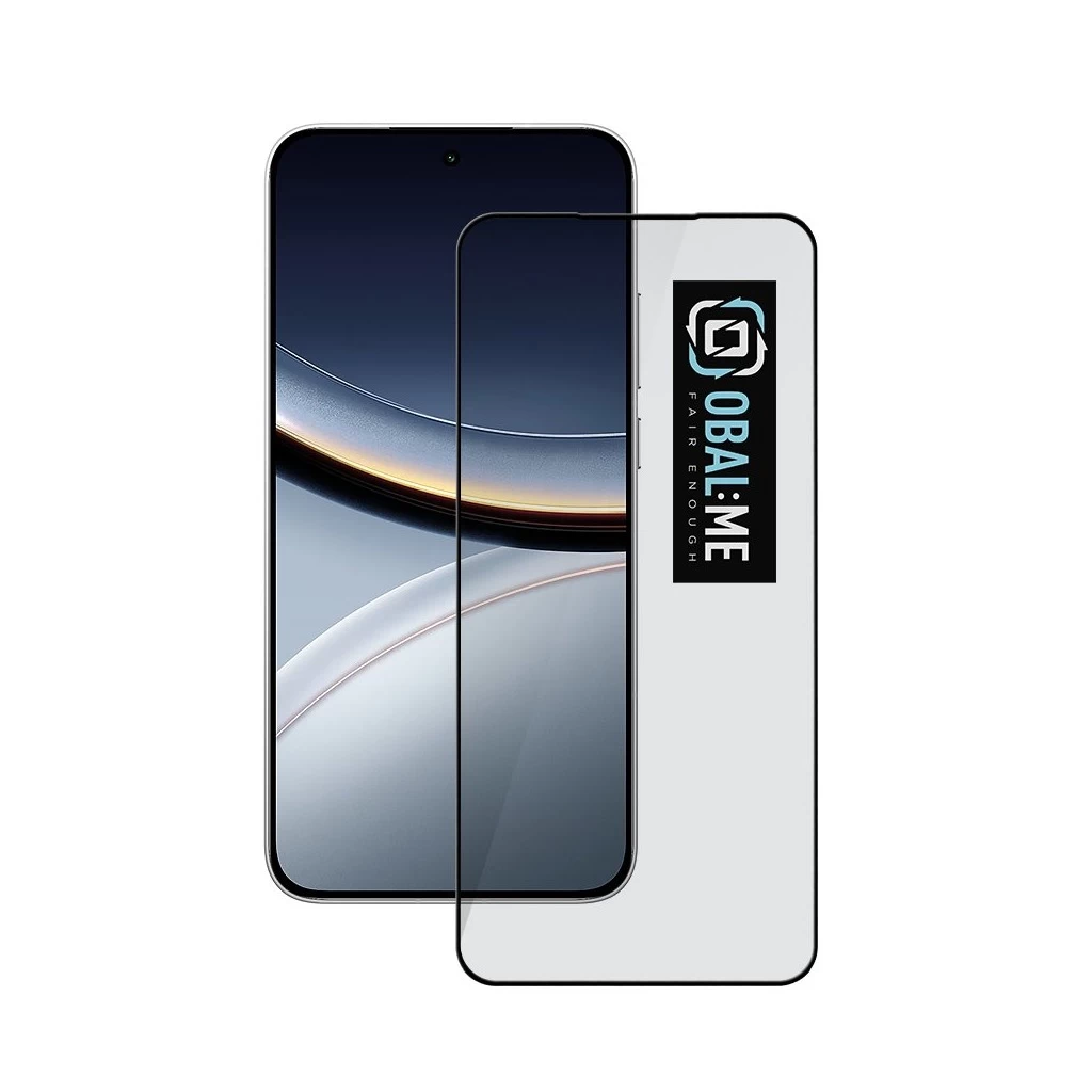 OBAL:ME 5D üveg kijelzővédő Xiaomi Poco F7 készülékhez fekete