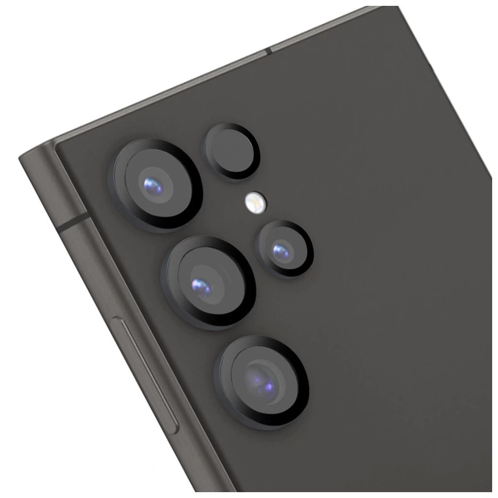 OBAL:ME lencsevédő Samsung Galaxy S24 Ultra készülékhez titán fekete