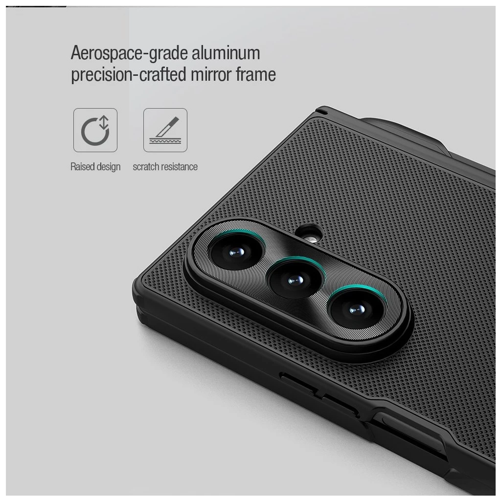 Nillkin Super Frosted FOLD Pen Slot háttok Samsung Galaxy Z Fold 7 készülékhez fekete