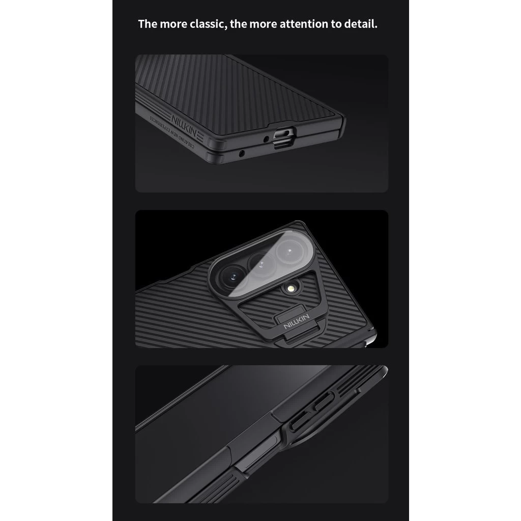 Nillkin CamShield Prop Magnetic Pen Slot (Transparent Lens) tok Samsung Galaxy Z Fold 7 készülékhez fekete