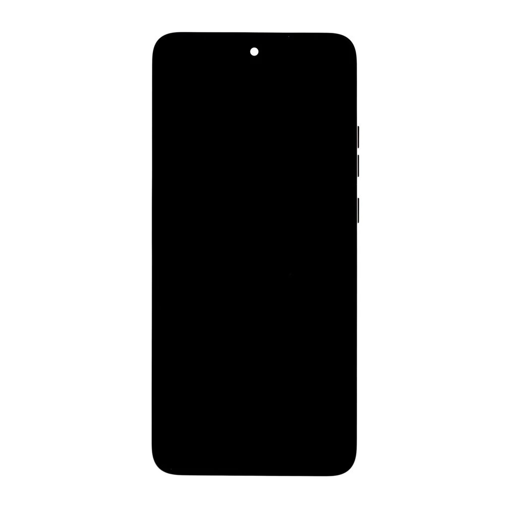 Motorola ThinkPhone 25 5G készülékhez LCD kijelző + érintőpanel egység + elülső tok szénfekete (Service Pack)