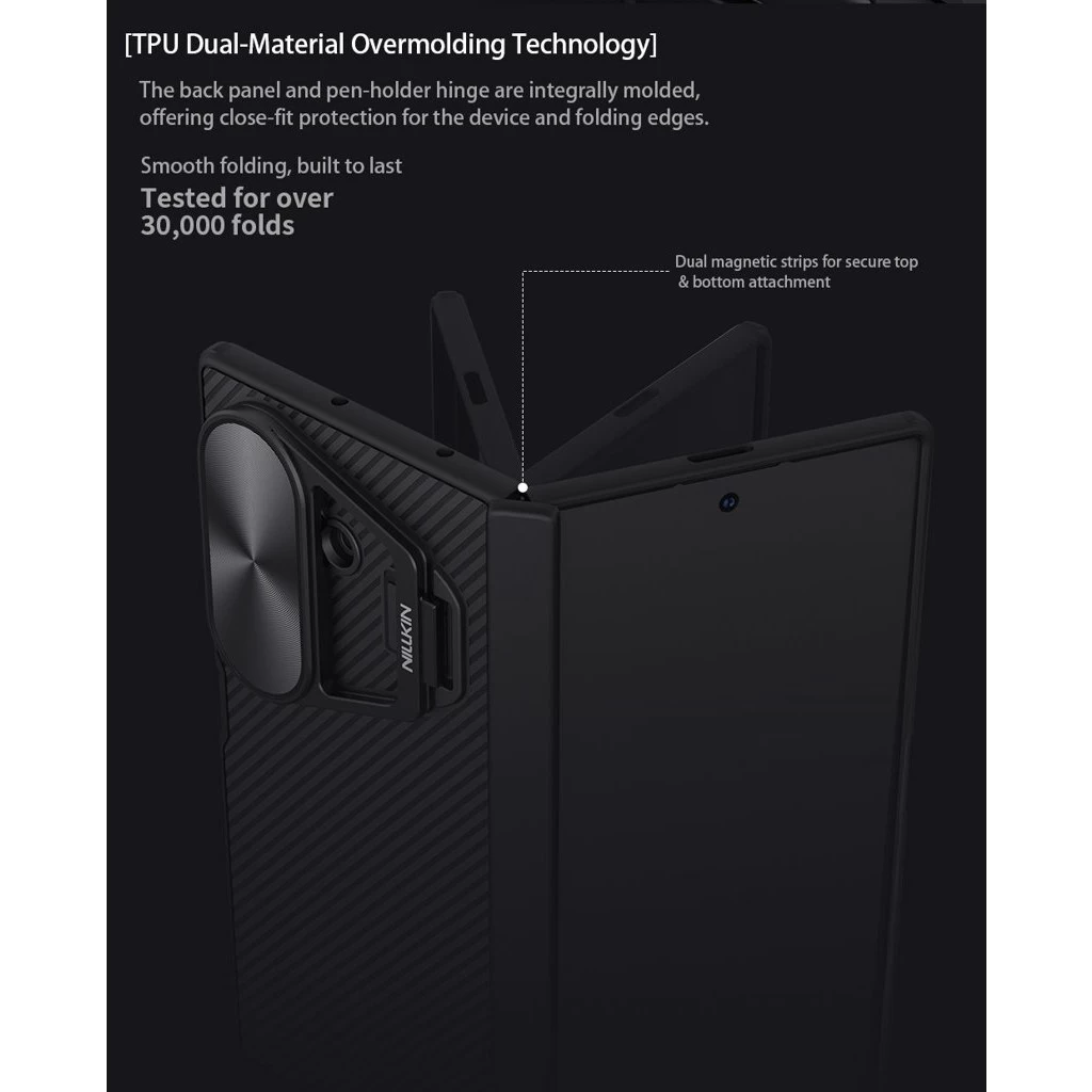 Nillkin CamShield Prop tok Samsung Galaxy Z Fold 7 készülékhez fekete