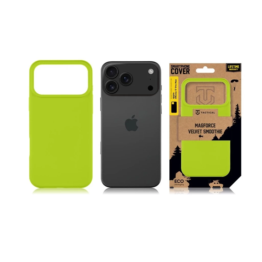 Tactical MagForce Velvet Smoothie tok Apple iPhone 17 Pro Max készülékhez avokádó