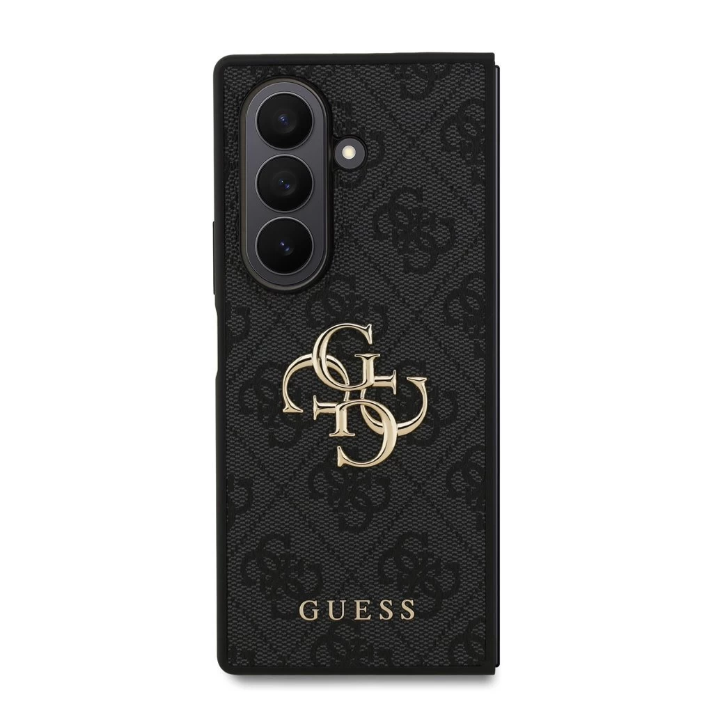 Guess PU 4G Metal Logo tok Samsung Galaxy Z Fold 7 készülékhez szürke
