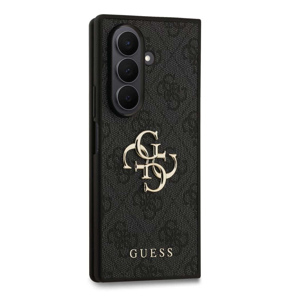Guess PU 4G Metal Logo tok Samsung Galaxy Z Fold 7 készülékhez szürke
