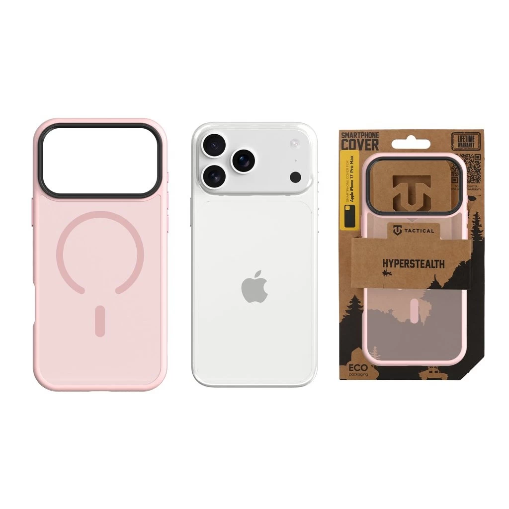 Tactical MagForce Hyperstealth tok iPhone 17 Pro Max készülékhez Pink Panther