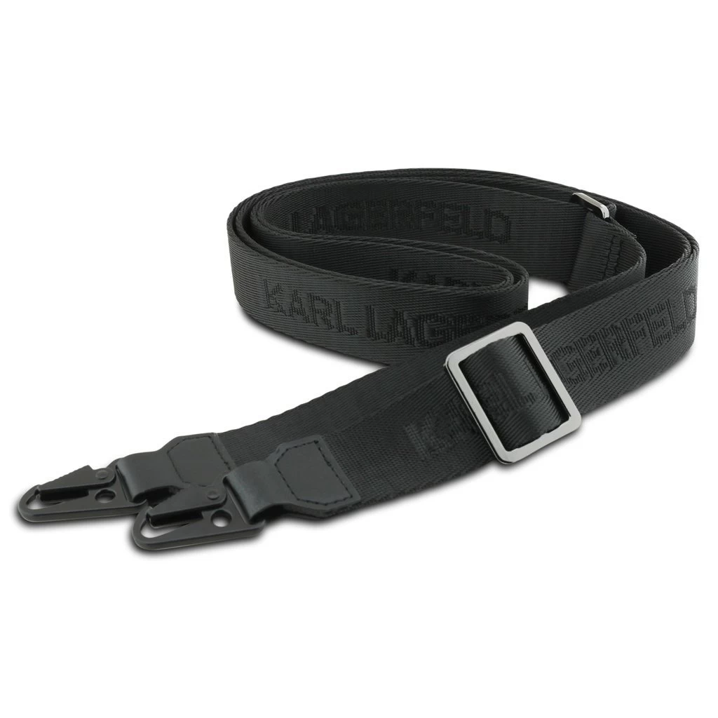 Karl Lagerfeld Saffiano Crossbody Strap Metal Karl and Choupette tok iPhone 17 Air készülékhez fekete