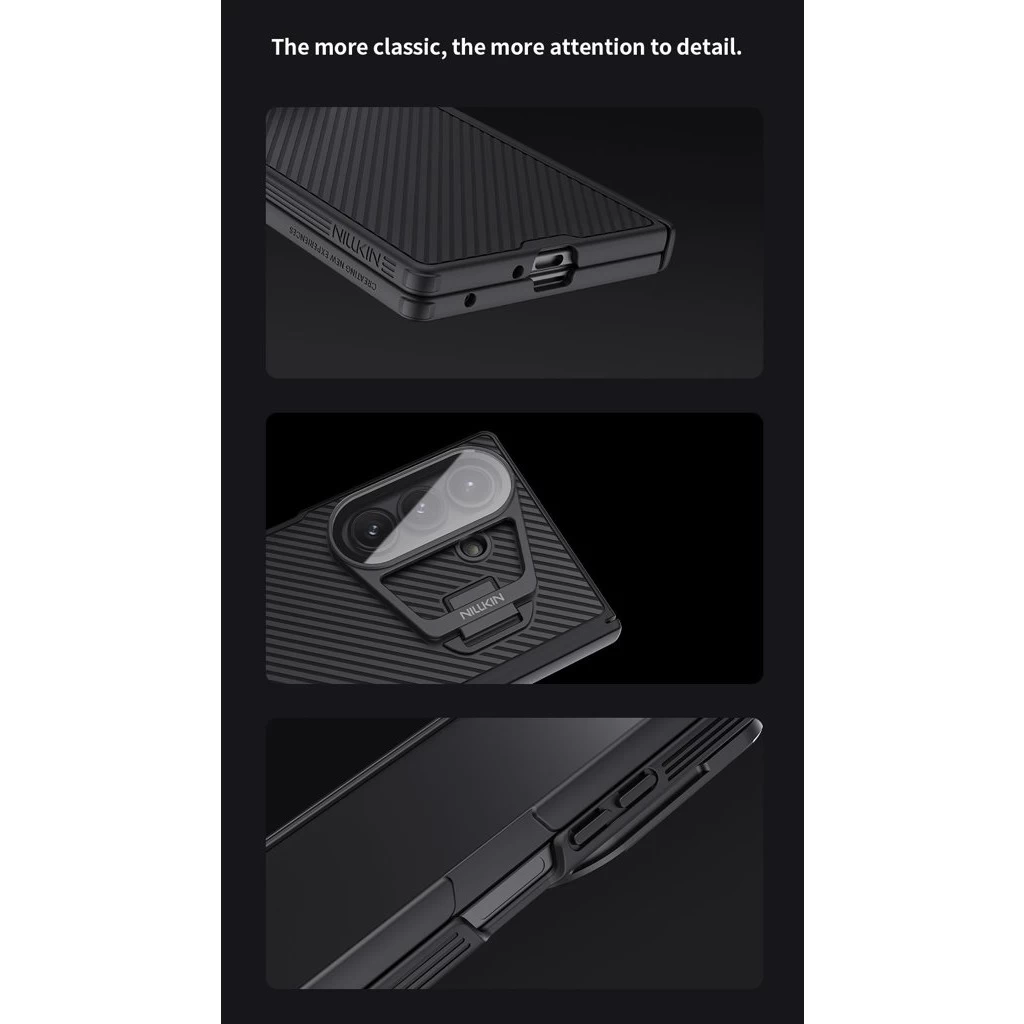 Nillkin CamShield Prop Magnetic (Transparent Lens) tok Samsung Galaxy Z Fold 7 készülékhez fekete