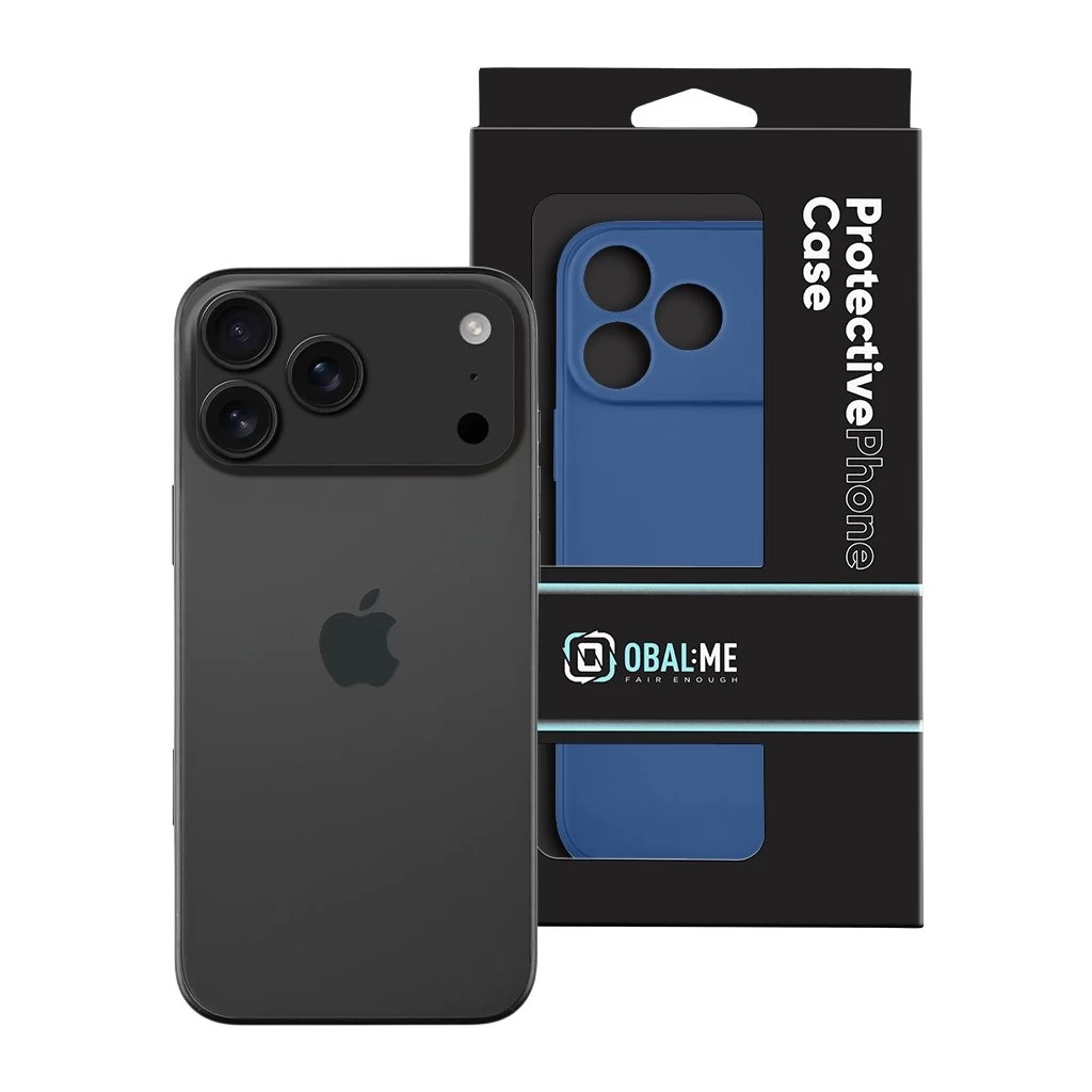 OBAL:ME Matte TPU tok Apple iPhone 17 Pro Max készülékhez sötétkék