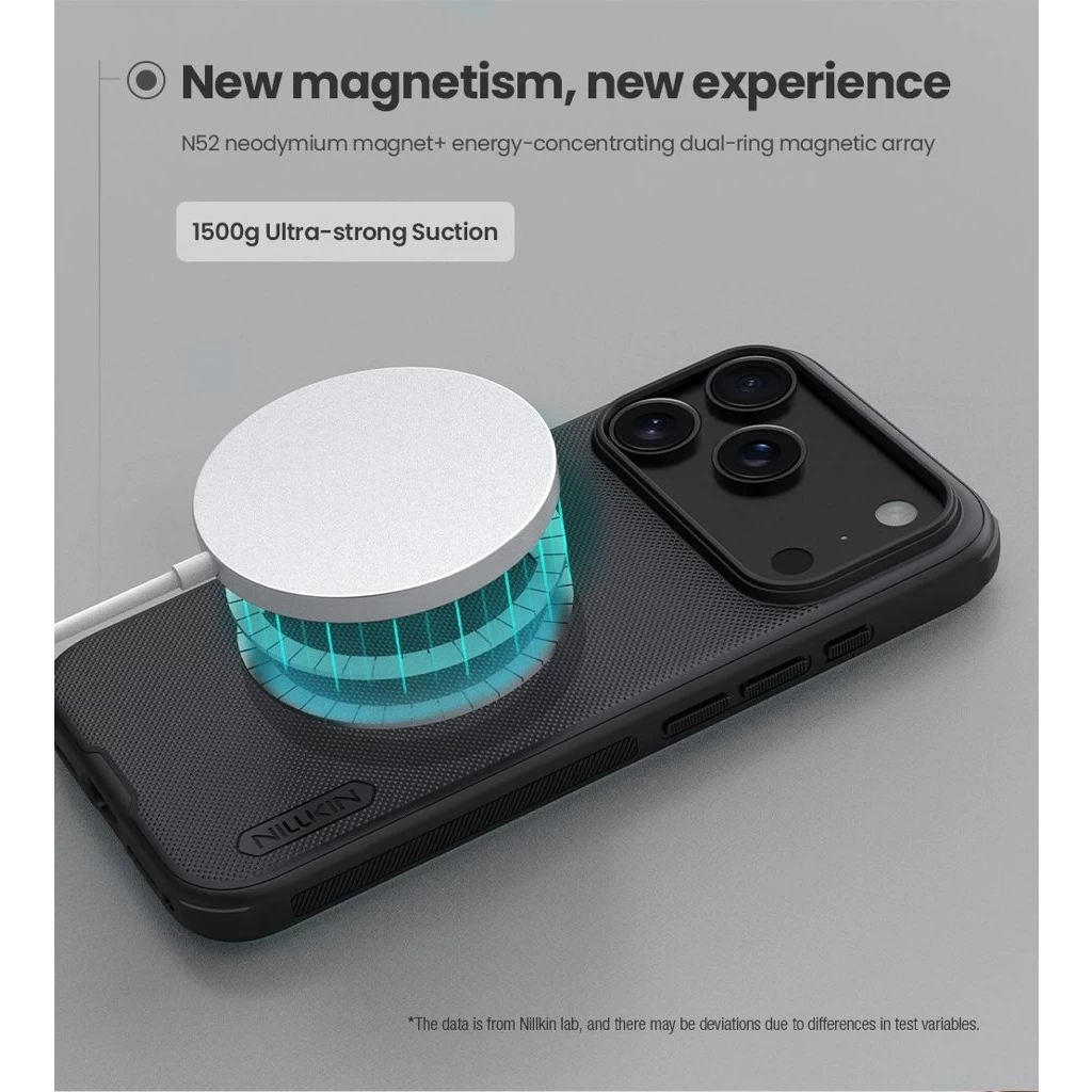 Nillkin Super Frosted PRO Magnetic tok Apple iPhone 17 Pro Max készülékhez fekete