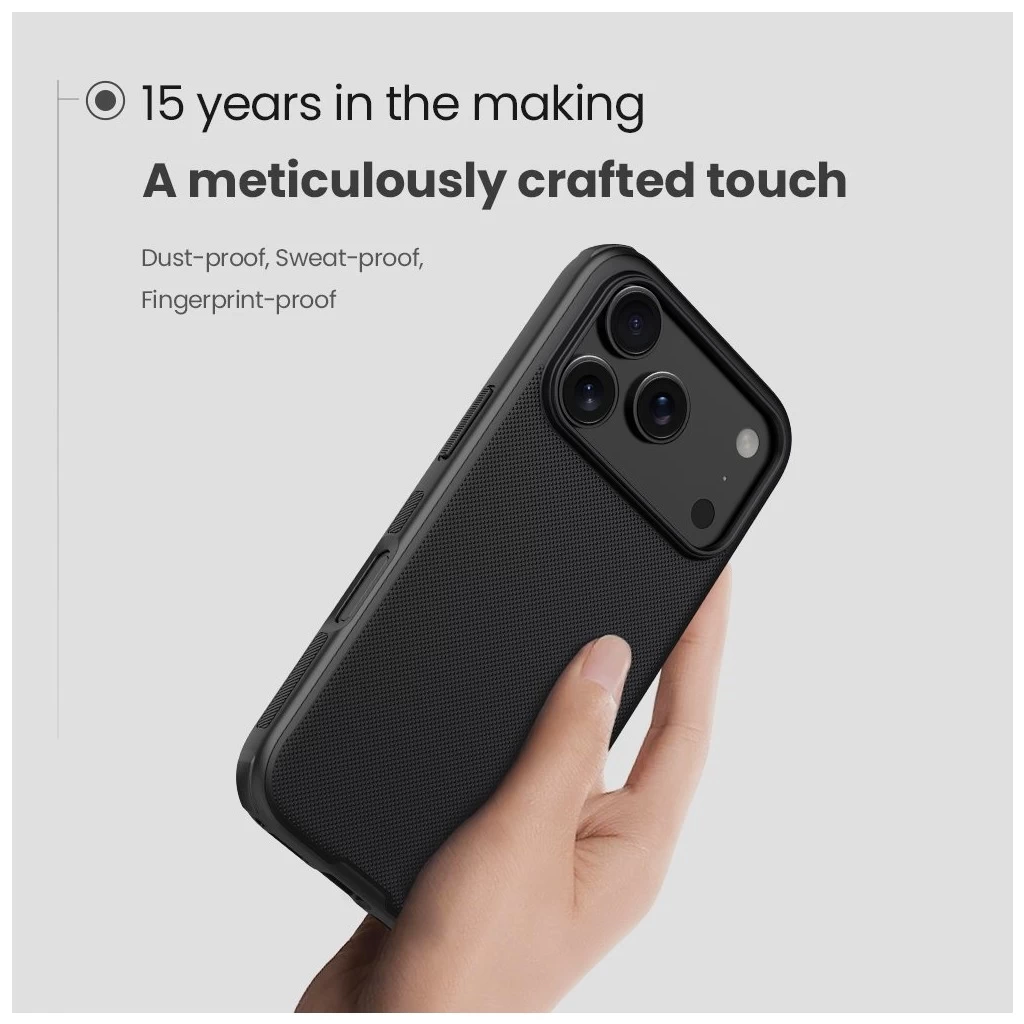 Nillkin Super Frosted PRO Magnetic tok Apple iPhone 17 Pro Max készülékhez fekete