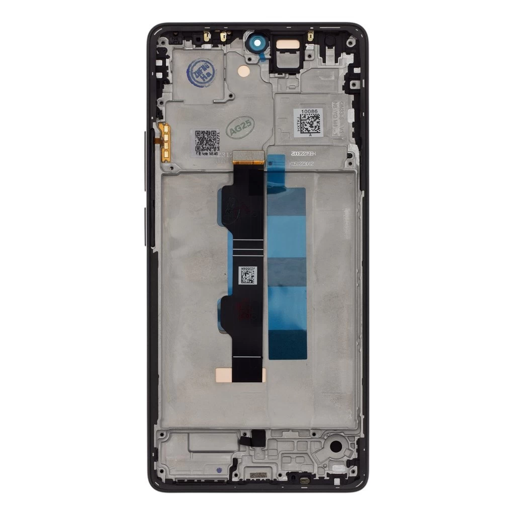 LCD kijelző + érintésegység + előlapi tok Xiaomi Redmi Note 14S készülékhez éjfekete