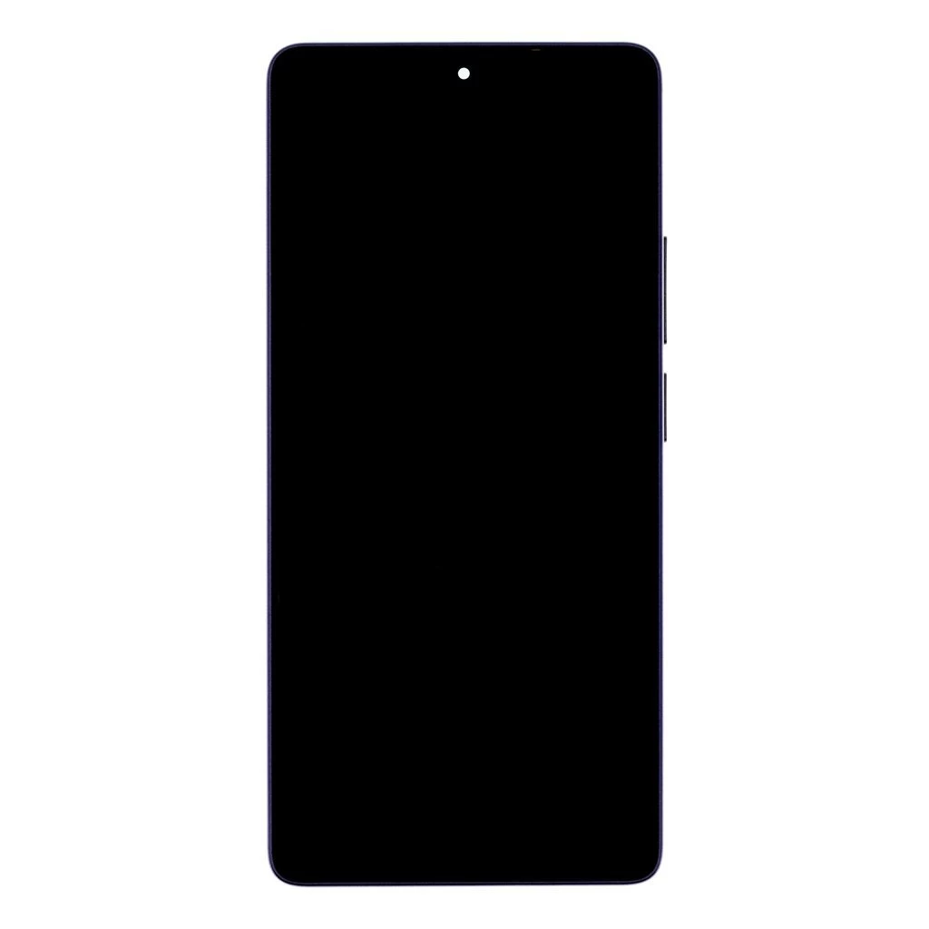 LCD kijelző + érintő egység + elülső tok Xiaomi Redmi Note 14S készülékhez Aurora lila