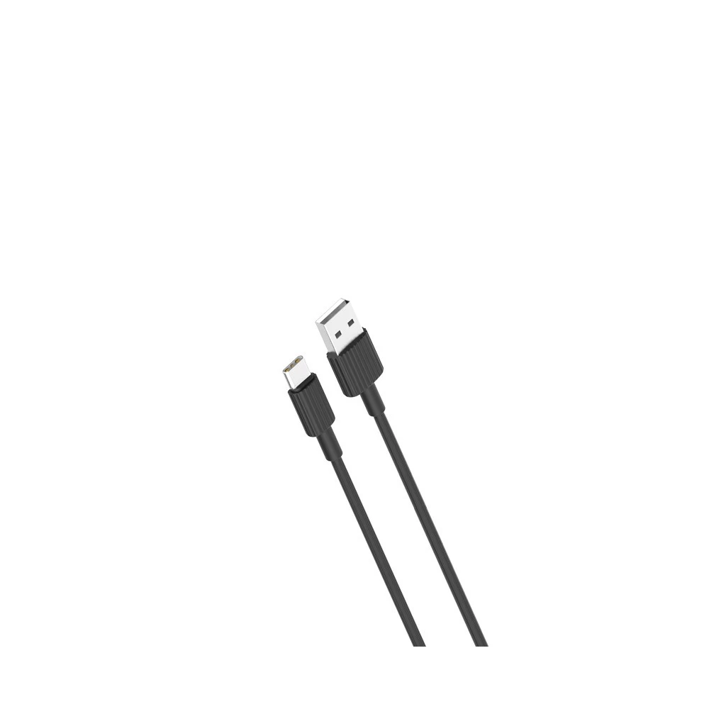 XO NB156 kábel USB-A – USB-C 1,0 m 2,4A fekete