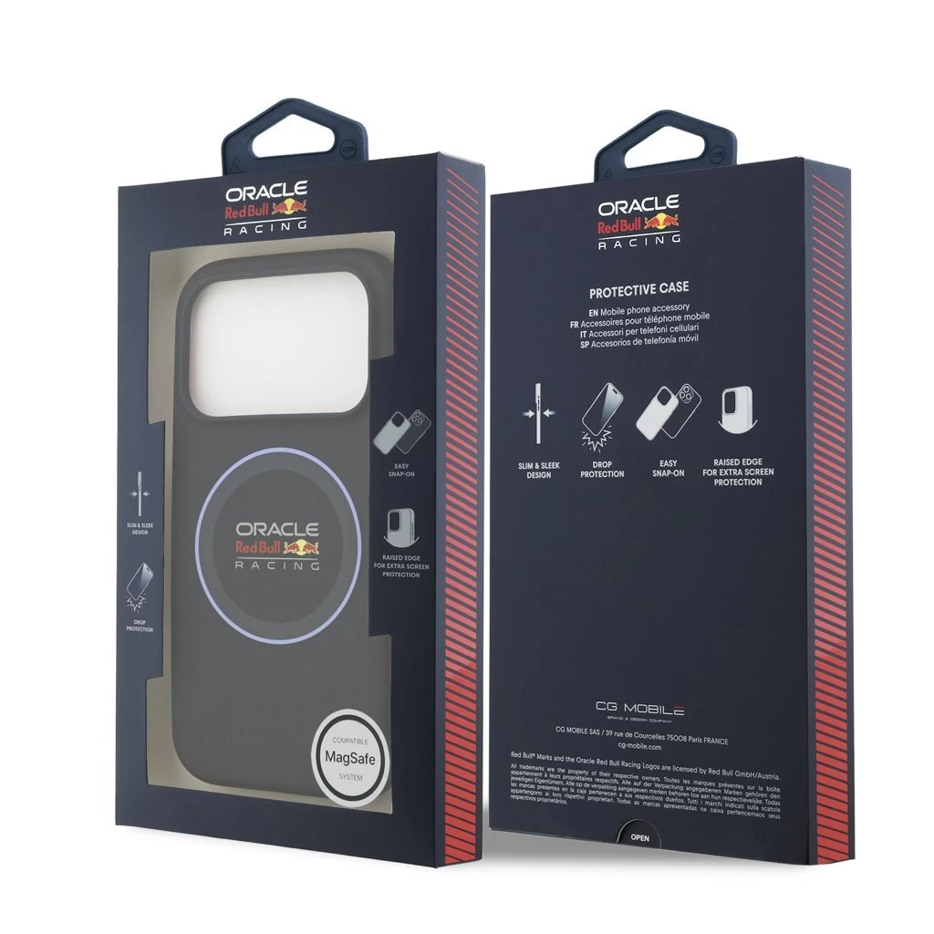 Red Bull Silicone Blue Ring MagSafe tok iPhone 17 Pro készülékhez tengerészkék