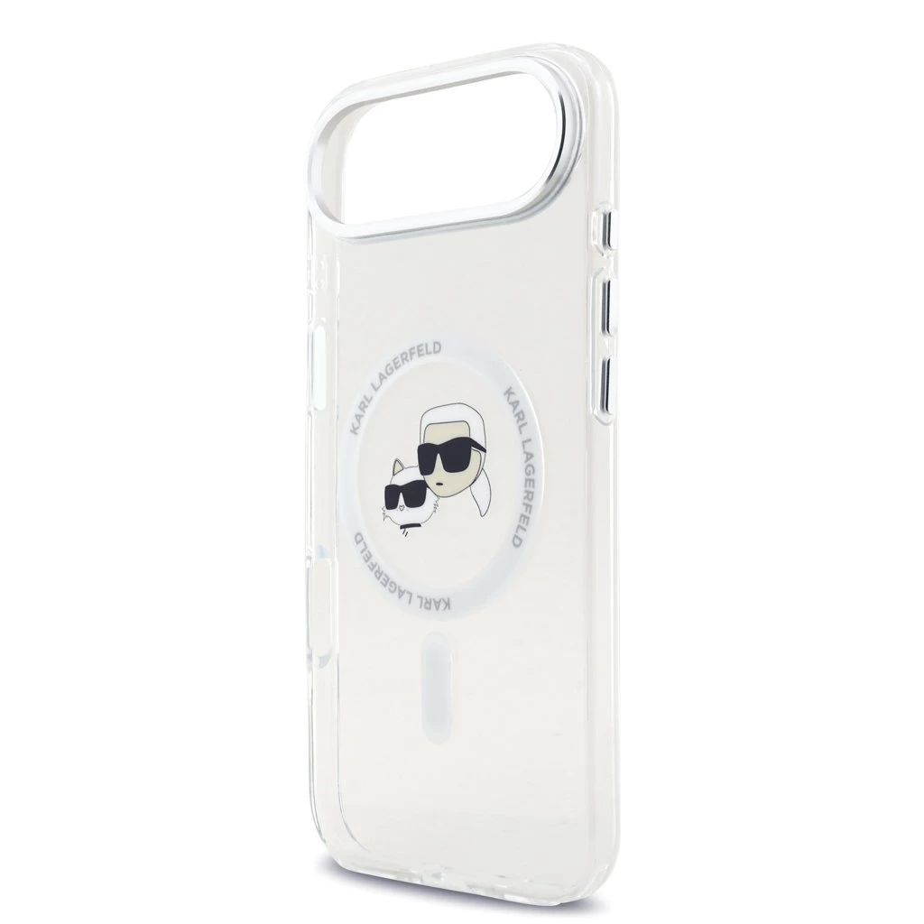 Karl Lagerfeld IML K&CH Heads Metal Frame MagSafe tok iPhone 17 Air készülékhez átlátszó