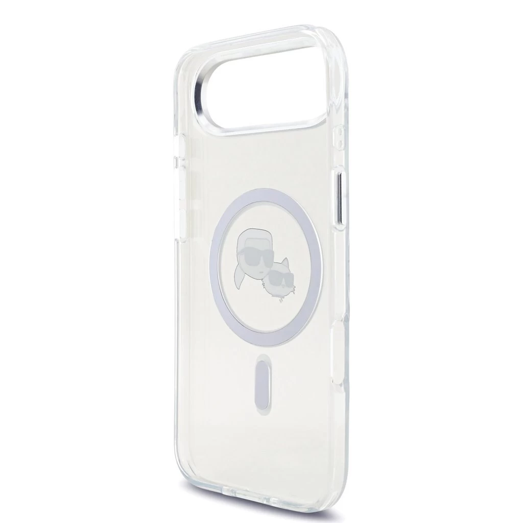 Karl Lagerfeld IML K&CH Heads Metal Frame MagSafe tok iPhone 17 Air készülékhez átlátszó
